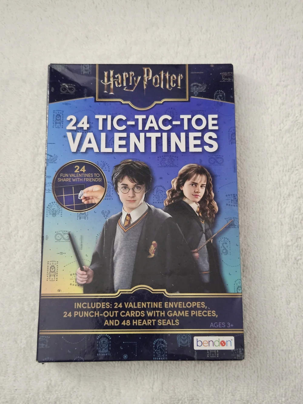 Harry Potter Tic Tac Toe Valentine Cards 24ct Classroom Exchange Game